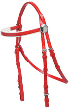 Load image into Gallery viewer, Rosette Race Bridle (White Trim)