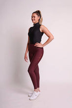 Load image into Gallery viewer, Performa Ride Burgundy Evolve Riding Tights