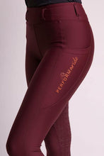 Load image into Gallery viewer, Performa Ride Burgundy Evolve Riding Tights