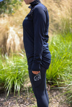 Load image into Gallery viewer, Alfa Equestrian Ladies Endurance Tights - INK BLACK