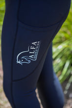 Load image into Gallery viewer, Alfa Equestrian Ladies Endurance Tights - INK BLACK
