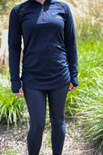 Load image into Gallery viewer, Alfa Equestrian Ladies Endurance Tights - INK BLACK