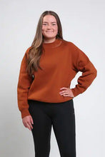 Load image into Gallery viewer, Performa Ride Chestnut Crew Neck Sweater
