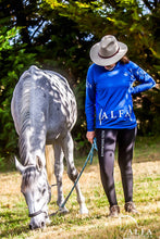 Load image into Gallery viewer, Alfa Equestrian Ladies Endurance Tights - BLACK ENDURO
