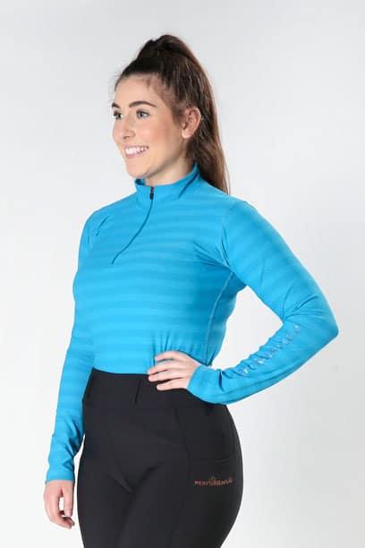 Performa Ride Performa Ride Long Sleeve Summer Riding Top – Premium Blue